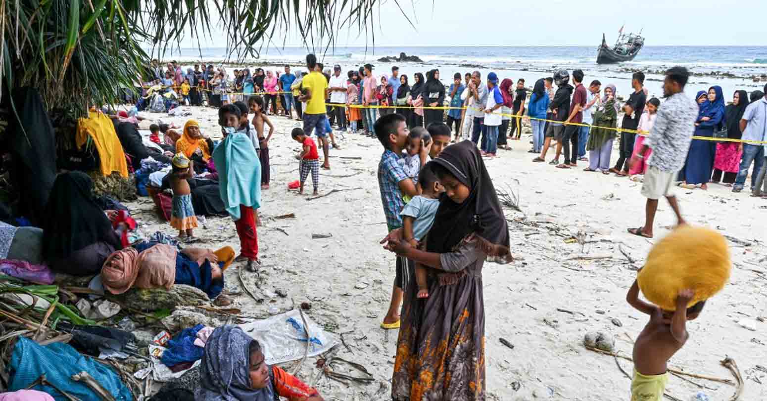Over 100 Rohingya Refugees Land In Indonesia, More Boats At Sea