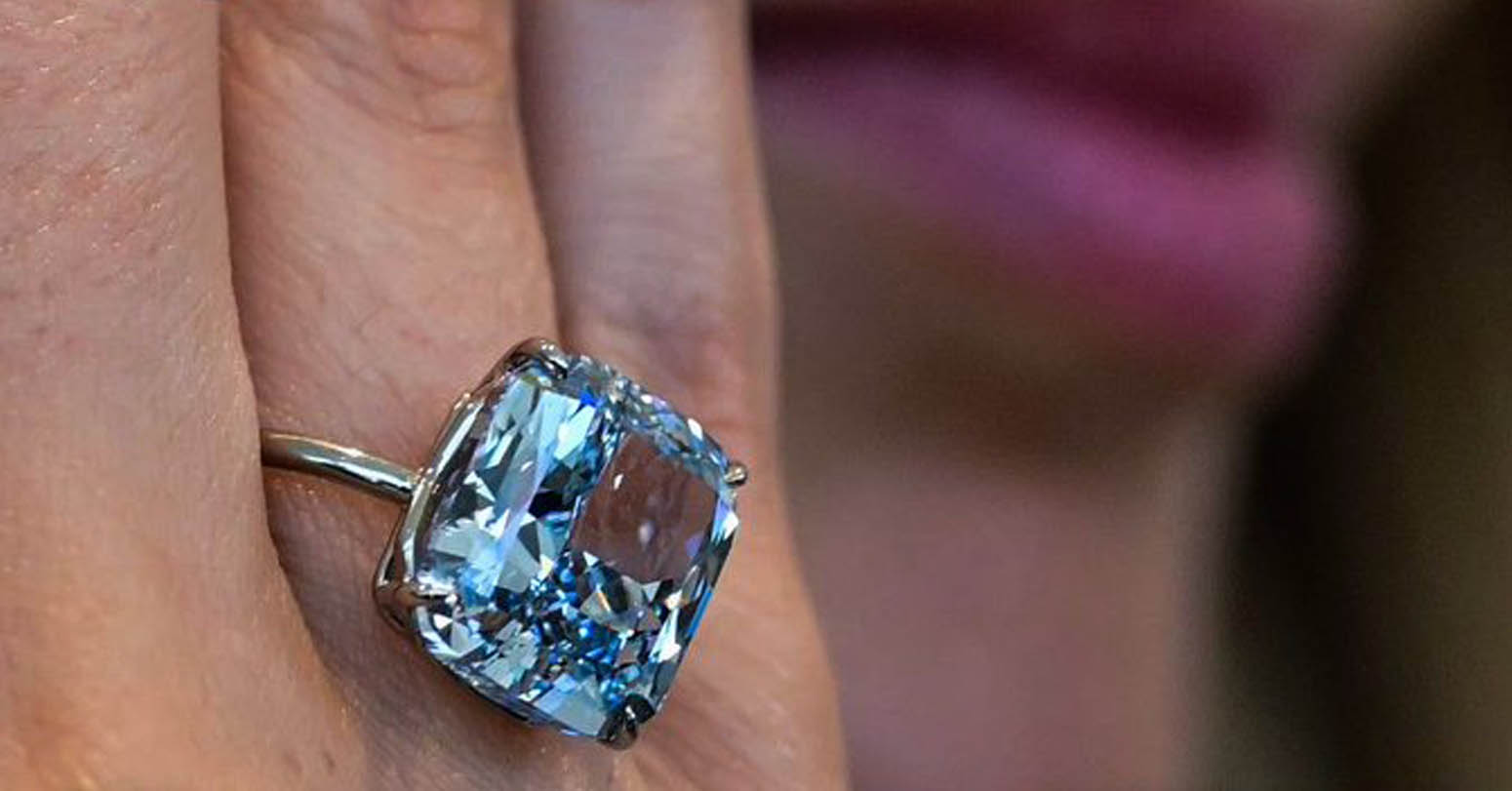 Rare Blue Diamond Fetches $21.5 Million At Auction In Geneva