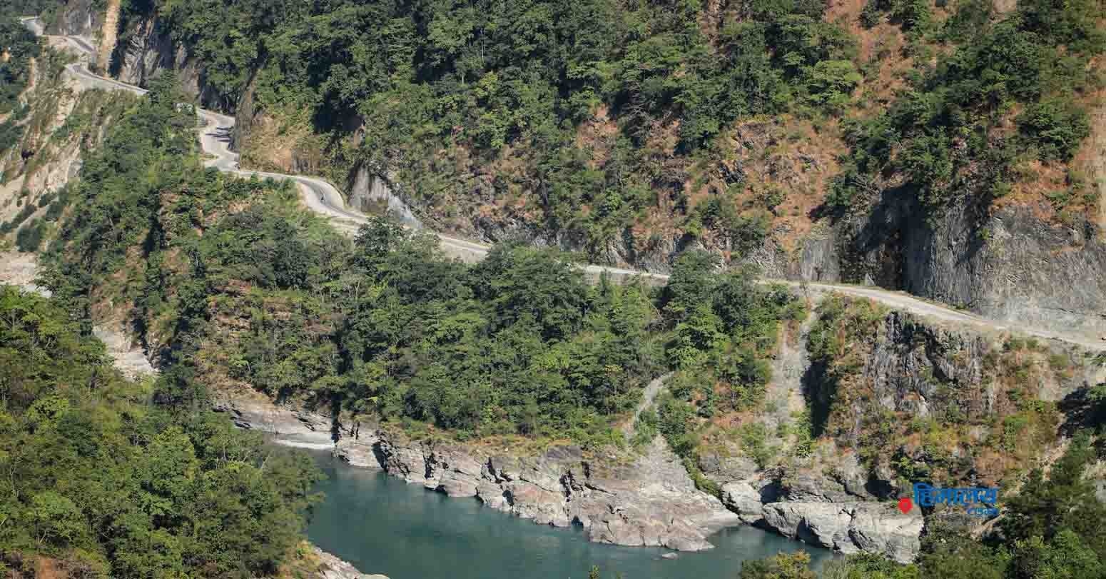 Kaligandaki Corridor Blocked By Landslides