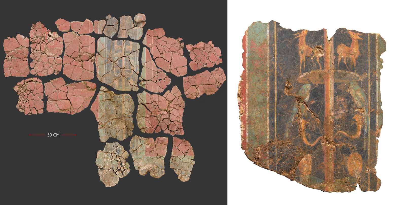2000-Year-Old Roman Wall Paintings Unearthed In London