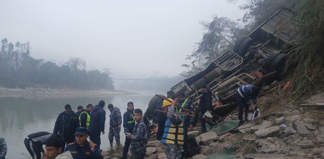 Trishuli-Plunged Bus Departed Pokhara At 7 PM