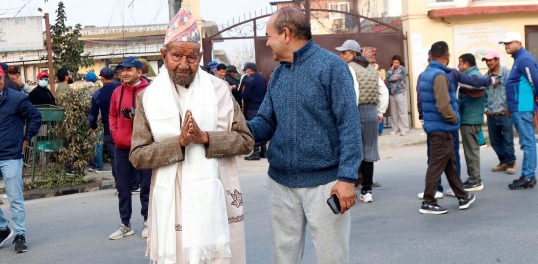 105-Yr-Old Casts Vote From Chapali Polling Centre