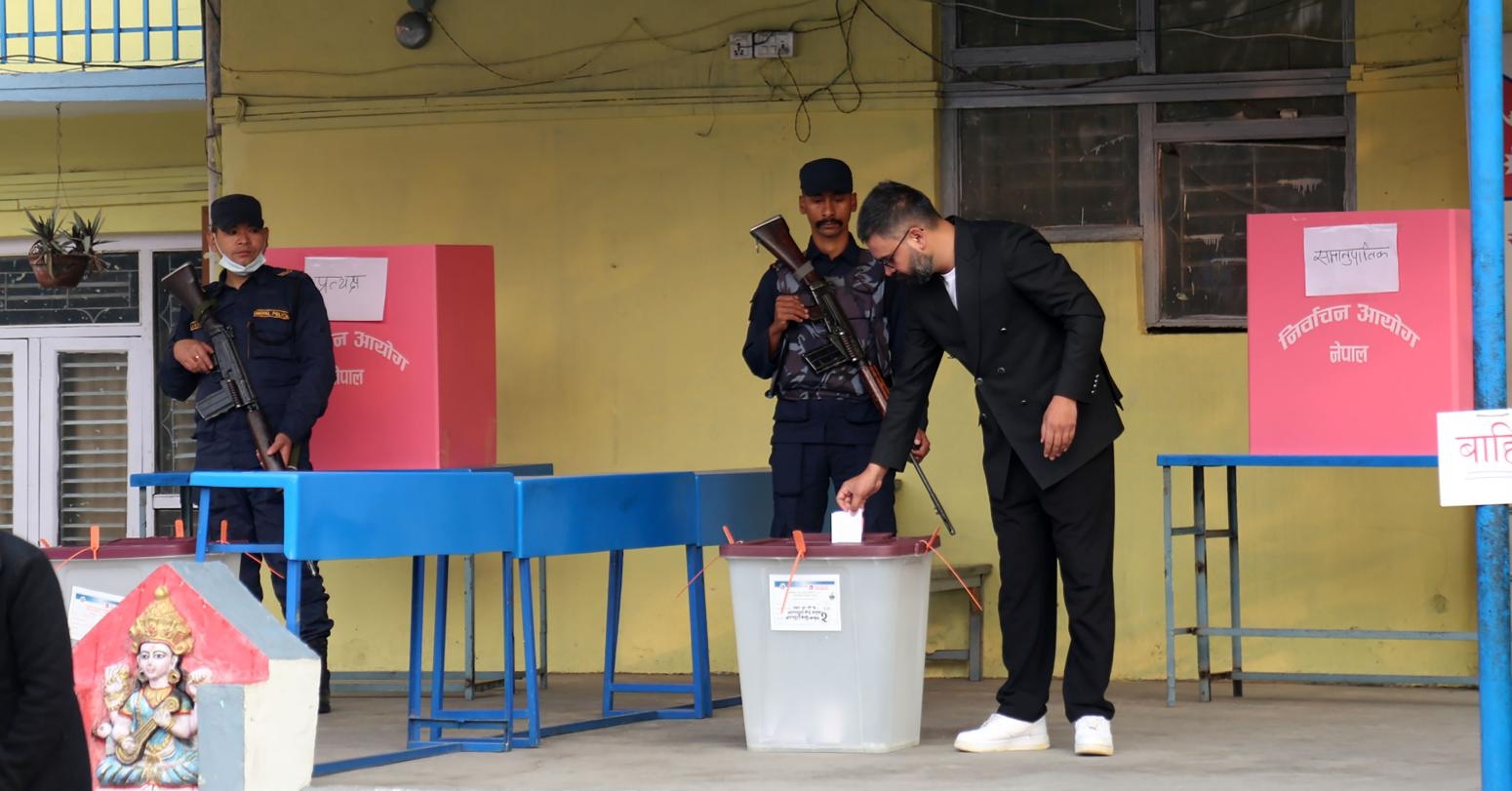 RSP Chairman Lamichhane And Senior Leader Sah Cast Their Votes
