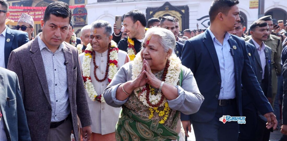 PM Performs Rudrabhisekh Worship And Pays Homage To Pashupatinath