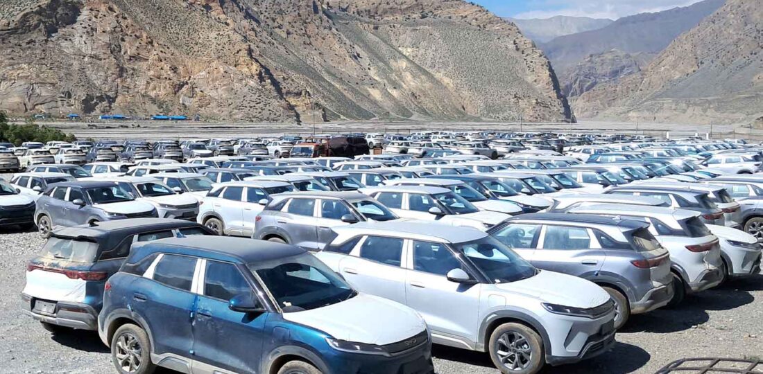 Permission To Let Go BYD Electric Vehicles Held At Korala Checkpoint