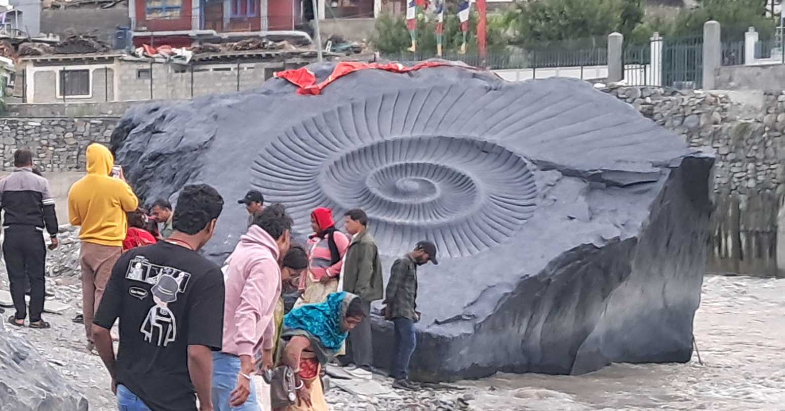 Shaligram Sheela Sculpture In Jomsom Becomes Centre Of Religious Faith