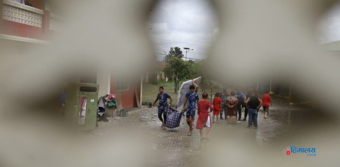Bagmati Overflow Displaces Residents Of Kirtipur Holding Center [In Pictures]