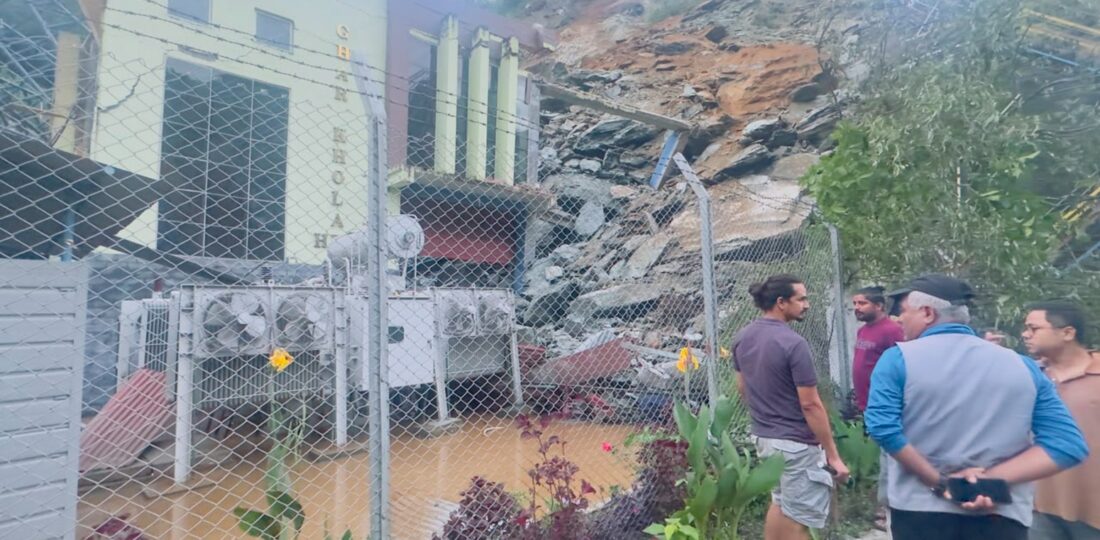 Dry Landslide Damages Gharkhola Hydropower Project, One Goes Missing