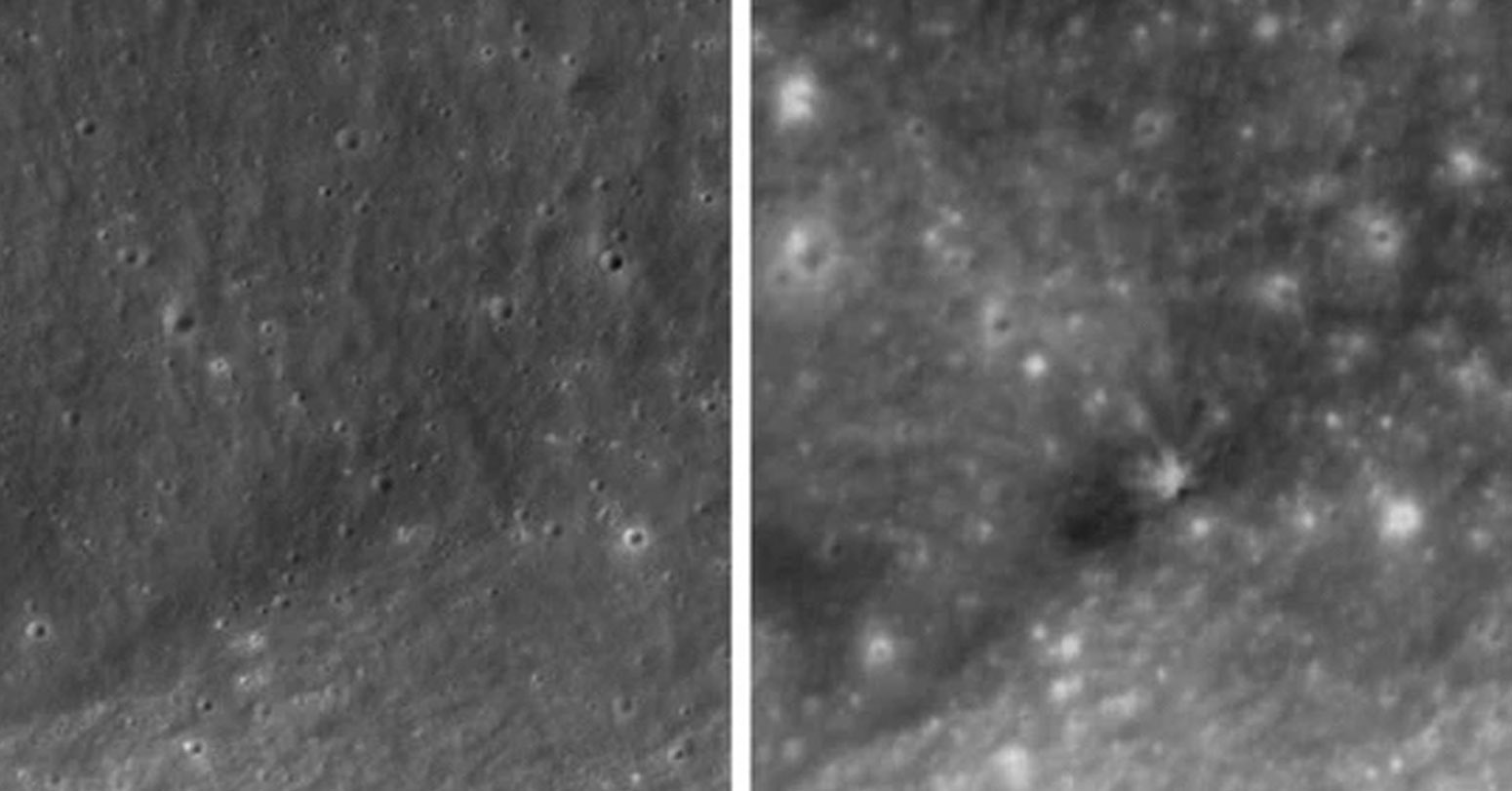 South Korean Satellite Captures Before And After Views Of SpaceX Rocket’s Moon Crash