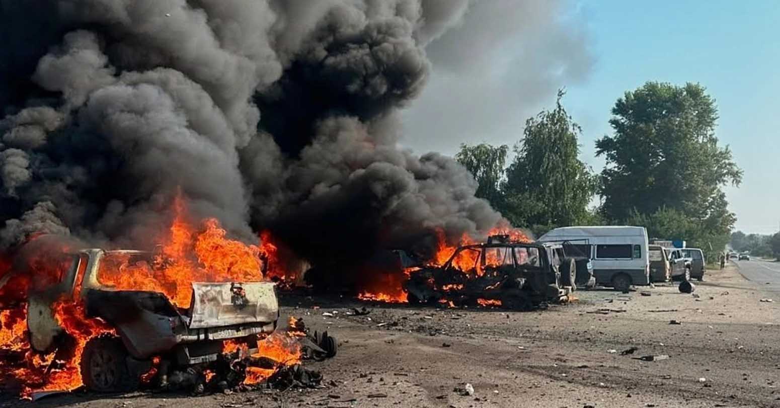 Ukraine Aims A Drone Blitz At Moscow As Russian Missiles Kill 10 In A Ukrainian Village