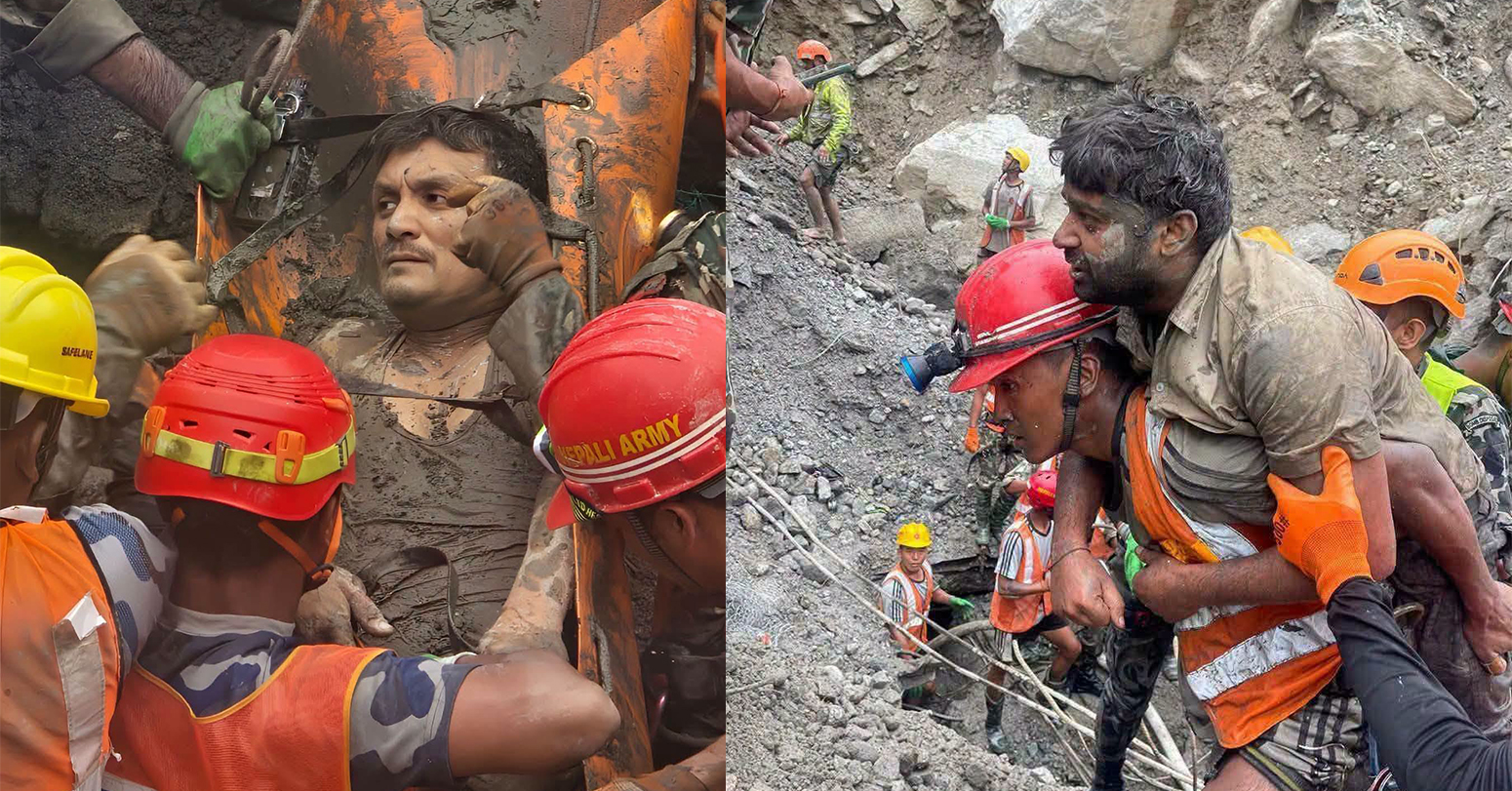 Two People Rescued Alive From Trishuli-3 ‘A’ Hydropower Project Tunnel